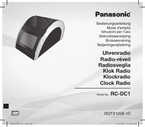 Mode d’emploi Panasonic RC-DC1EG Radio-réveil