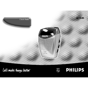 Instrukcja Philips AJ3130 Radiobudzik