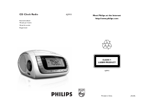 Manual Philips AJ3915B Rádio relógio