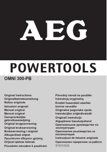 Manual AEG OMNI 300-PB Sculă electrică multifuncţională
