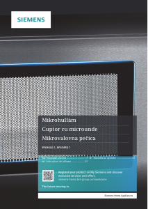 Manual Siemens BF634RGW1 Cuptor cu microunde