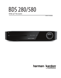 Handleiding Harman Kardon BDS 580 Blu-ray speler