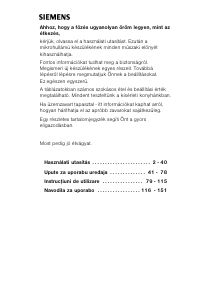 Használati útmutató Siemens HF35M562 Mikrohullámú sütő