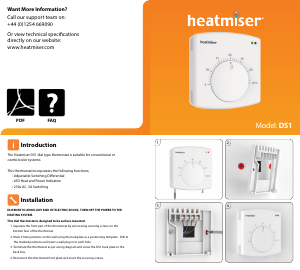 Manual Heatmiser DS1 Thermostat