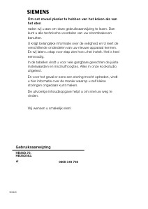 Bedienungsanleitung Siemens HB36D272 Backofen