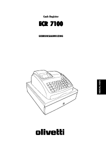 Handleiding Olivetti ECR 7100 Kassasysteem
