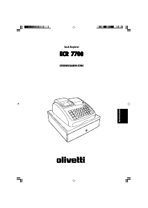 Handleiding Olivetti ECR 7700 Kassasysteem