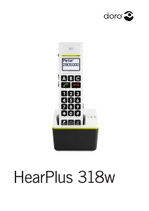 Manuál Doro HearPlus 318w Bezdrátový telefon