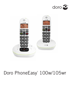 Bedienungsanleitung Doro PhoneEasy 105wr Schnurlose telefon