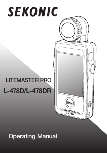 Handleiding Sekonic L-478D LiteMaster Pro Lichtmeter