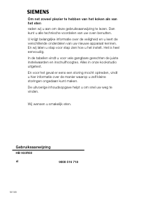 Használati útmutató Siemens HB933R50 Kemence