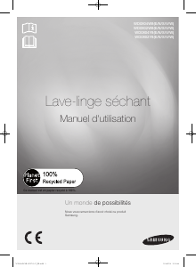 Mode d’emploi Samsung WD0804W8E Lave-linge séchant