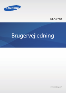Brugsanvisning Samsung GT-S7710 Galaxy Xcover 2 Mobiltelefon