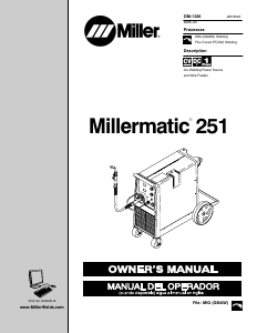 Bruksanvisning Miller Millermatic 251 Svetsmaskin