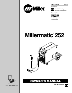 Bruksanvisning Miller Millermatic 252 Svetsmaskin