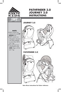 Handleiding Kelty Journey 2.0 Draagzak