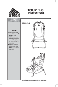 Handleiding Kelty Tour 1.0 Draagzak
