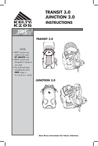 Handleiding Kelty Transit 3.0 Draagzak