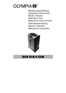 Handleiding Olympia ECS 518.4 CCD Papiervernietiger