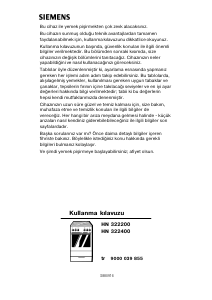 Manual Siemens HN322400 Range