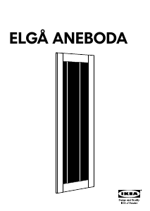 Bruksanvisning IKEA ELGA ANEBODA Skapdør