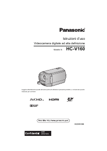 Manuale Panasonic HC-V160EG Videocamera