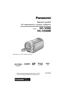 Manuál Panasonic HC-V500M Videokamera