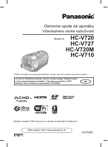 Priručnik Panasonic HC-V720M Videokamera