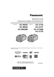 Manuale Panasonic HC-V730EG Videocamera