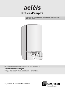Mode d’emploi e.l.m. leblanc NGLM24-5H acleis Chaudière à gaz