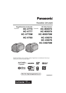 Használati útmutató Panasonic HC-V760EP Videokamera