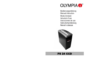 Handleiding Olympia PS 24 CCD Papiervernietiger