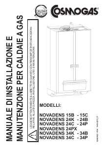 Manuale Cosmogas Novadens 15B Caldaia a gas