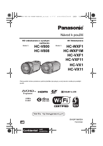 Manuál Panasonic HC-VXF1EP Videokamera