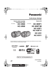 Instrukcja Panasonic HC-WXF1EP Kamera