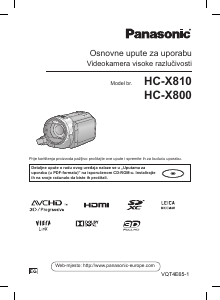 Bedienungsanleitung Panasonic HC-X810 Camcorder