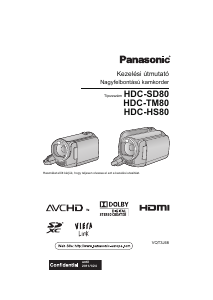Használati útmutató Panasonic HDC-HS80EP Videokamera