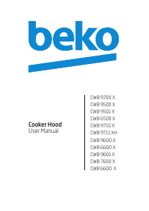 Instrukcja BEKO CWB 9501 X Okap kuchenny