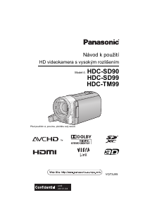 Manuál Panasonic HDC-SD99 Videokamera