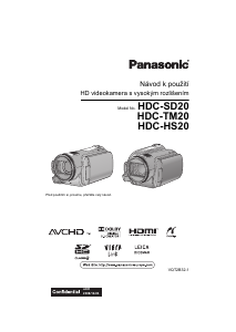 Manuál Panasonic HDC-TM20 Videokamera