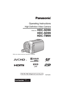 Handleiding Panasonic HDC-TM99EP Camcorder