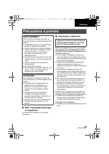 Mode d’emploi Panasonic HX-A1M Caméscope