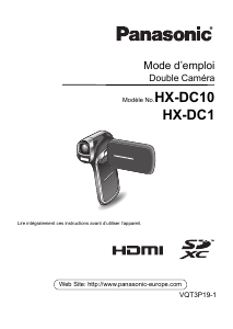 Mode d’emploi Panasonic HX-DC10 Caméscope