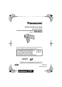 Mode d’emploi Panasonic HX-DC3EF Caméscope