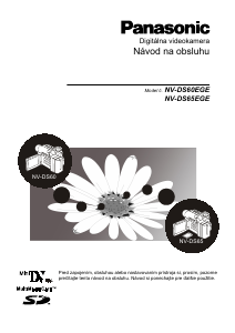 Návod Panasonic NV-DS65EGE Videokamera