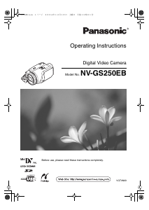 Manual Panasonic NV-GS250E Camcorder