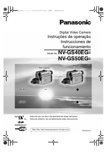Manual Panasonic NV-GS50EG Câmara de vídeo