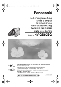 Manuale Panasonic NV-GS60E Videocamera
