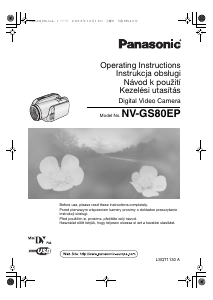 Használati útmutató Panasonic NV-GS80E Videokamera