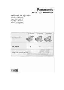 Priročnik Panasonic NV-VZ15 Prenosna kamera